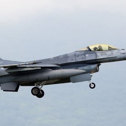 A Taiwanese air force base lost contact with this F-16 early Monday afternoon during the island’s annual Han Kuang exercises. Photo: CNA