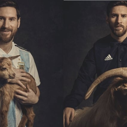 Con rapidez Mona Lisa Departamento World Cup star Leo Messi blows up the internet by posing with a goat for  Paper magazine and proving to fans he is the GOAT | South China Morning Post