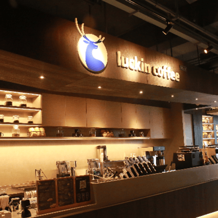 A coffee outlet from Beijing-based Luckin Coffee. Photo: Handout