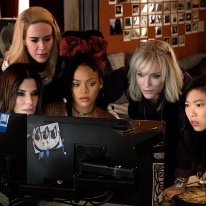 From left: Sandra Bullock, Sarah Paulson, Rihanna, Cate Blanchett and Awkwafina star in Ocean's 8 (category IIA), directed by Gary Ross.