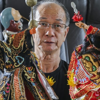 Li Yi-hsin demonstrates the nuanced art of hand puppetry. Photo: Dickson Lee