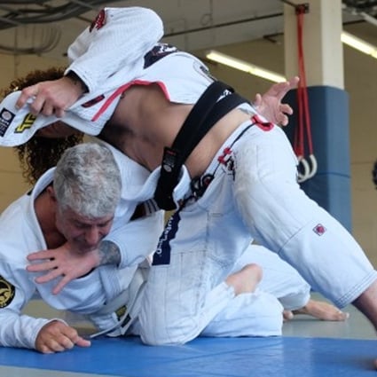 Bourdain trains with legendary jiu-jitsu black belt Kurt Osiander in San Francisco while filming an episode of Parts Unknown in 2015. Photo: Parts Unknown Medium blog