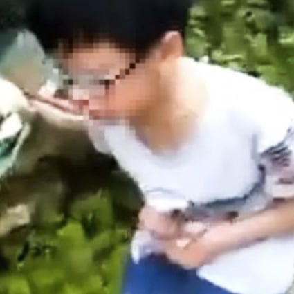 A young boy was bleeding from the nose, coughing and struggling to breathe in footage posted online after the gas leak in central China. Photo: News.163.com