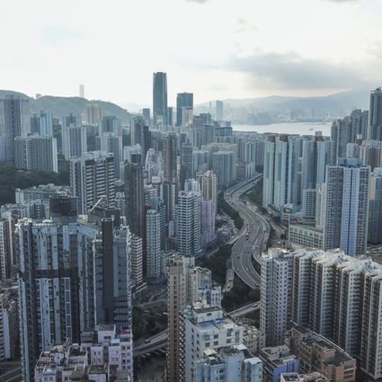 An aerial view of Shau Kei Wan and Sai Wan Ho in eastern Hong Kong. Property prices in the city continued to rise for the 25th straight month in April. Photo: Roy Issa