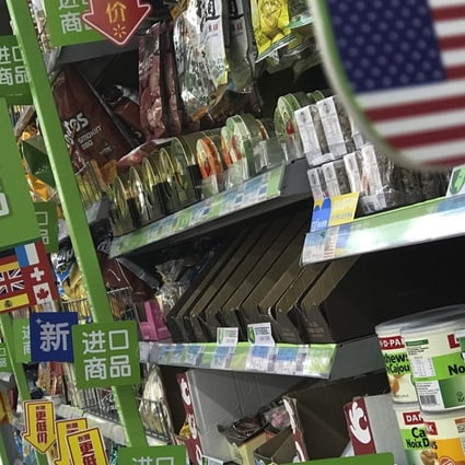 Imported US goods at a supermarket in Beijing. Photo: AP