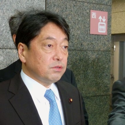 Japanese Defence Minister Itsunori Onodera, shown in January, travelled to two prefectures on Friday to build local support for installation of land-based missile shields to protect against attacks from North Korea. Photo: Kyodo