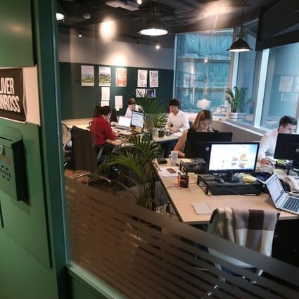 Some of Hong Kong’s top developers like Swire Properties have entered the co-working space. The company operates a co-working brand called blueprint at Taikoo Place in Quarry Bay. Photo: David Wong