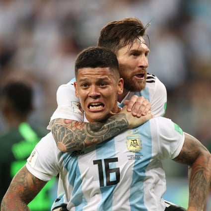 Fifa World Cup Marcos Rojo Carries Leo Messi And Argentina Into The Last 16 As Croatia Keep Up Winning Routine South China Morning Post