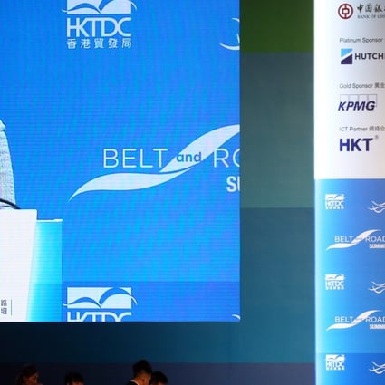 Hong Kong chief executive Carrie Lam at the Belt and Road Summit. Photo: David Wong