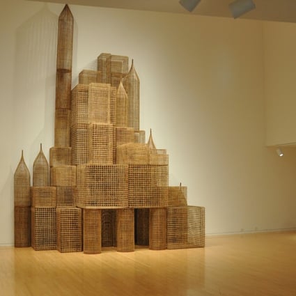 Cambodian artist Sopheap Pich’s artwork Compound (2011), featured in the exhibition In Search of Southeast Asia through the M+ Collections at the M+ Pavilion in Hong Kong’s West Kowloon Cultural District. Photo: Courtesy of M+
