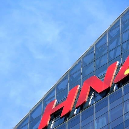 A HNA Group logo is seen on the building of HNA Plaza in Beijing, China, in February. Photo: Reuters