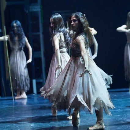 First soloist Crystal Costa (centre) in Akram Khan’s Giselle by the English National Ballet. Photo: English National Ballet