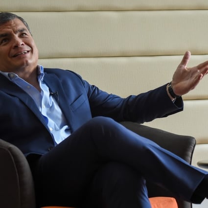 Former Ecuadorean president Rafael Correa. Photo: AFP