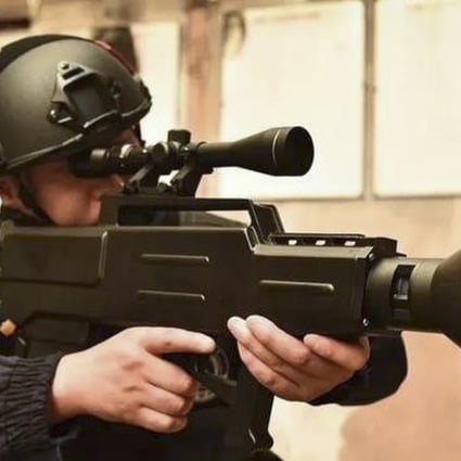 Laser guns, such as this one from the Chengdu Hengan Police Equipment Manufacturing Company, are becoming increasingly accurate and powerful. Photo: Handout