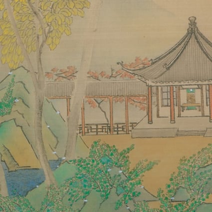 Detail from Luo Ying’s work Eight Scenic Views of Yongfu Monastery: Nestled between Lake and Mountain (2017). Photo: courtesy of Luo Ying and Hanart TZ Gallery
