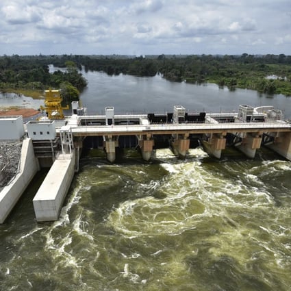 The Soubre hydroelectric dam in Ivory Coast, built by China’s state-run Sinohydro. Photo: AFP