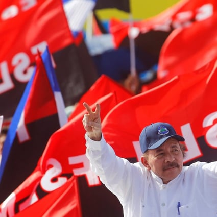 Nicaragua's President Daniel Ortega arrives for an event to mark the 39th anniversary of the Sandinista revolution in Managua, Nicaragua, on Thursday. Photo: Reuters