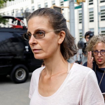 Clare Bronfman, an heiress of the Seagram's liquor empire, following her arraignment in relation to the Albany-based organisation Nxivm at the United States Federal Courthouse in Brooklyn on Tuesday. Photo: Reuters