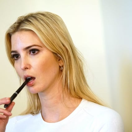 Ivanka Trump watches as her father speaks during a meeting at the White House in Washington on June 20. Photo: AFP