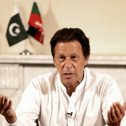 Imran Khan has led protests against aspects of the China Pakistan Economic Corridor, but stressed his target was his rival Nawaz Sharif and not China. Photo: AP