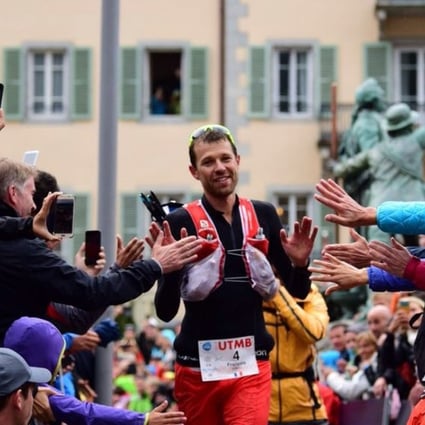 Francois d’Haene wins the 2017 UTMB – the last winner to cross the line ahead of this year’s introduction of prize money. Photo: Hoka One One