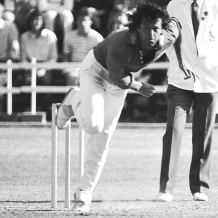 Imran Khan during his cricketing days at the Hong Kong Cricket Club. File photo