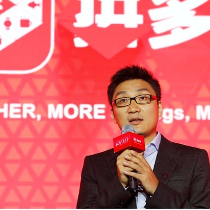 Colin Huang Zheng, the founder and chief executive of social commerce company Pinduoduo, said fighting fake merchandise was unavoidable in China amid the development of its online retail market. Photo: Reuters