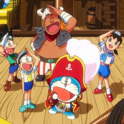 A still from the animated feature Doraemon the Movie: Nobita's Treasure (category I; Cantonese dubbed version), directed by Kazuaki Imai.