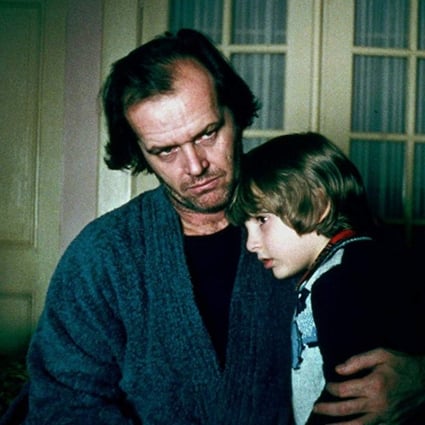 Jack Nicholson and Danny Lloyd, as his son Danny Torrance, in Stanley Kubrick’s 1980 film The Shining.