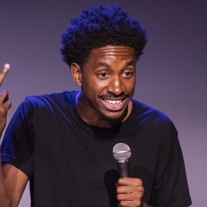 Stand-up comedian Jak Knight performs on stage in Los Angeles. He will appear in Netflix’s The Comedy Lineup. Photo: TNS