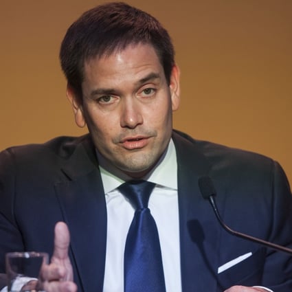 Senator Marco Rubio voted against a US military spending bill for the first time in his career because the ZTE provisions were dropped. Photo: Guillermo Gutierrez/Bloomberg