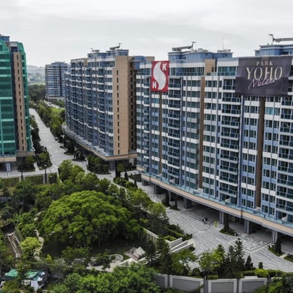 Sun Hung Kai Properties (SHKP) Park Yoho Milano project at 18 Castle Peak Road in Yuen Long. Up to 7,300 buyers submitted bids for 328 available units on August 4, 2018. Photo: Roy Issa