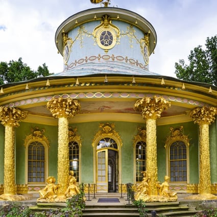 The Chinese House in Potsdam, Germany, was built between 1755 and 1764.