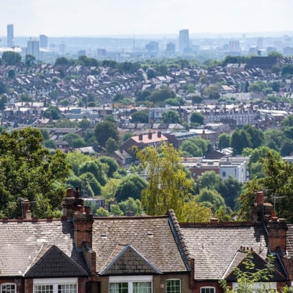 The average asking price for homes across the UK in August tumbled 2.3 per cent from July, according Rightmove. Above, row of residential housing sits in the Muswell Hill district of London, U.K. Photo: Bloomberg