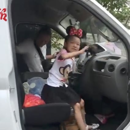 Miaomiao is taken with her mother in the van rather than be left with her ageing grandparents. Photo: Handout