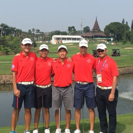 Hong Kong’s Asian Games men’s golf squad. Photo: HKGA