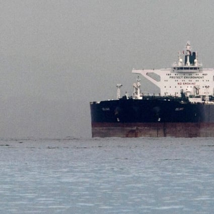 The Malta-flagged Iranian crude oil supertanker Delvar is seen anchored off Singapore in this file photo. A second round of US sanctions is to come into effect in early November, targeting Iran’s valuable oil and energy sector. Photo: Reuters