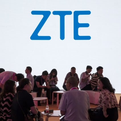 ZTE, China’s second-largest telecom gear maker, has jumped 45 per cent since the second quarter on the Shenzhen exchange, making it the best-performing stock on the CSI 300 Index of big caps. Photo: Bloomberg