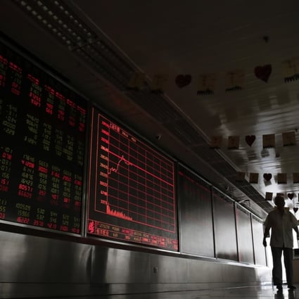 A brokerage in Beijing. Shanghai’s reign as the world’s worst-performing stock market may continue as a number of shares are trading well below their value. Photo: AP