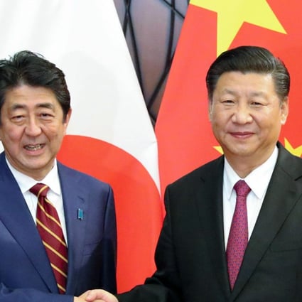Japanese Prime Minister Shinzo Abe says Japan’s relationship with China has returned to a “normal track”. Photo: Kyodo