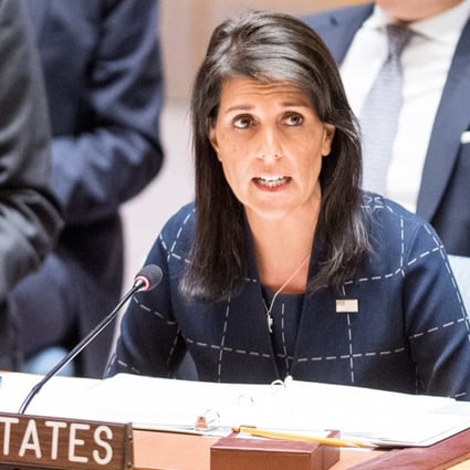 Nikki Haley, US Ambassador to the United Nations, at the UN in New York. Photo: TNS