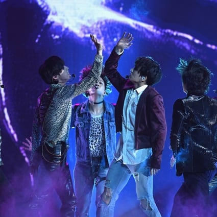 BTS onstage during the 2018 Billboard Music Awards in Las Vegas, Nevada. Photo: Ethan Miller/Getty Images/AFP