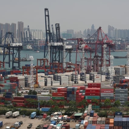 According to documents released by the government’s Task Force on Land Supply, the Kwai Tsing Container Terminal currently covers a total area of 279 hectares, plus 100 hectares of ‘backup’ area. Photo: Nora Tam
