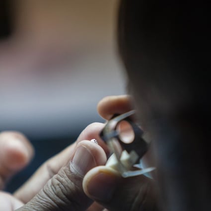 Chow Tai Fook Jewellery Group’s new app will show exactly where its customers’ diamonds came from and what quality they are. Photo: Bloomberg