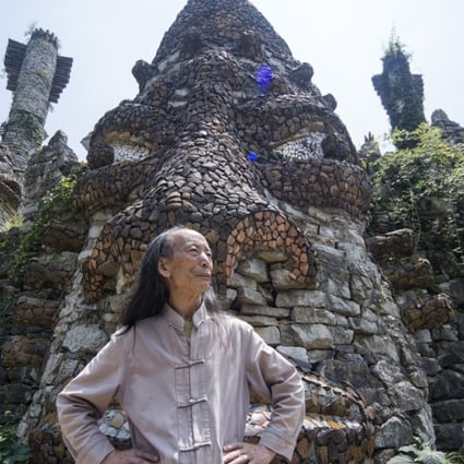 Chinese artist Song Peilun in his hidden utopia, Yelang Valley, on the outskirts of Guiyang. Picture: Zigor Aldama