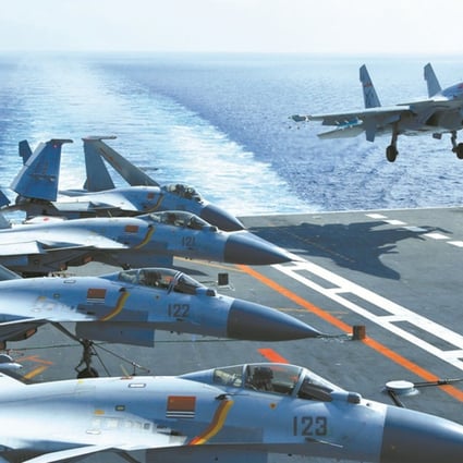 The Chinese navy has begun a nationwide scouting programme for candidates to become pilots of its carrier-based J-15 fighter jets. Photo: navy.81.cn