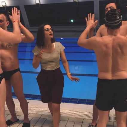 Swimming with Men is a mid-life crisis drama about men who form a synchronised swimming team.
