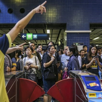 Commuters faced severe disruption on Monday, after Typhoon Mangkhut felled trees and spread debris, affecting public transport. Photo: Sam Tsang