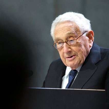 Henry Kissinger’s namesake institute denied a report saying the former US state secretary urged US President Donald Trump to work with Russia to constrain China. Photo: Reuters