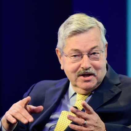Terry Branstad, the US Ambassador to China, was summoned by the Chinese Foreign Ministry on Saturday over new sanctions that were imposed after Beijing procured military equipment from Russia. Photo: Bloomberg